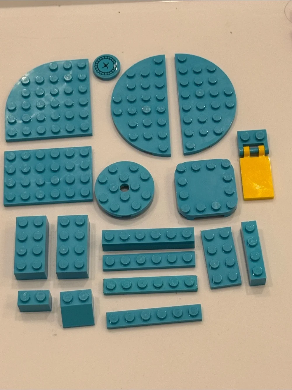 LEGO Light Blue Blocks Parts Pieces Blocks Lot